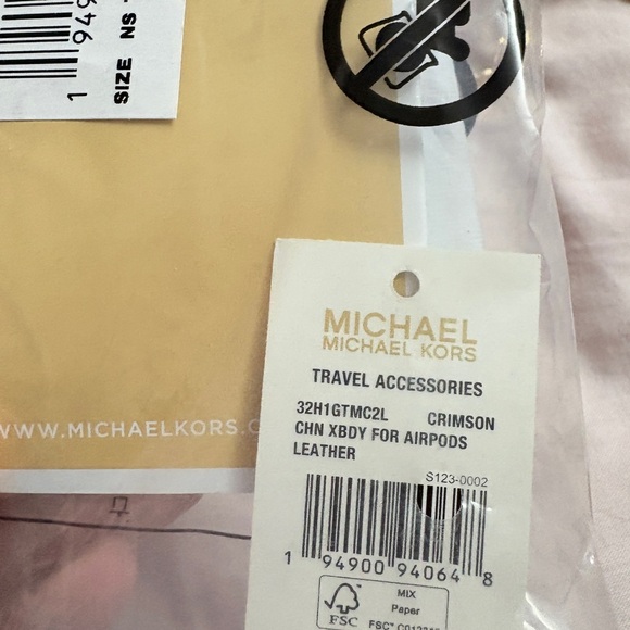MICHAEL KORS - red airpods mini bag - Picture 6 of 6